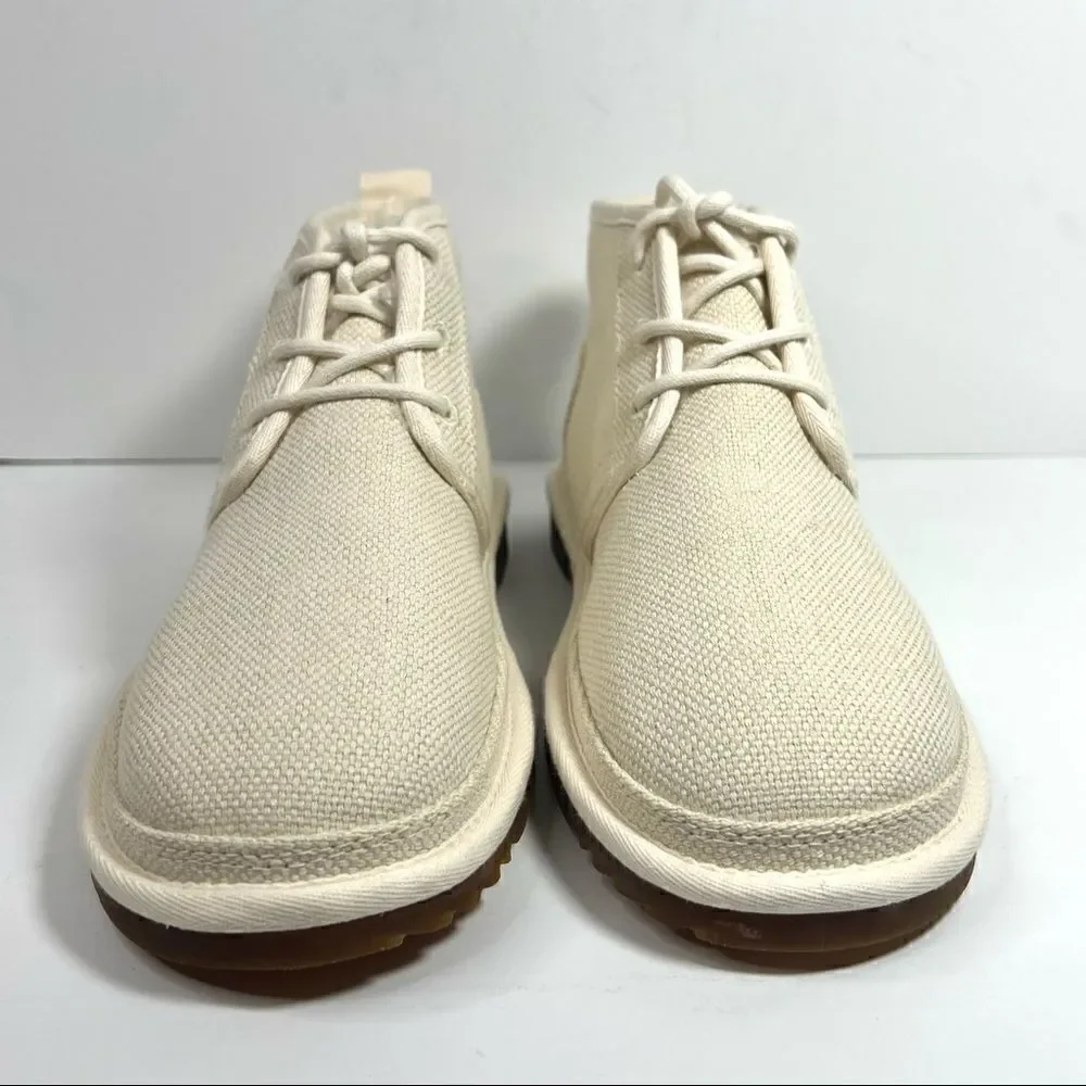 UGG Neumel Mens Hemp Canvas Chukka Boots Natural Off White‎ 9 1117613